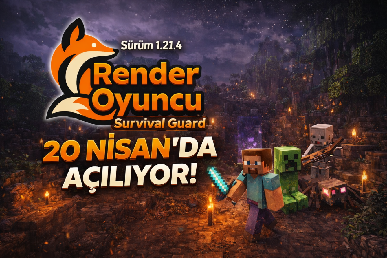 play.renderoyuncu.net | YENİ! 1.21.x SURVIVAL GARD AÇILIYOR 20 NİSAN PAZARTESİ 20:00! 🔥